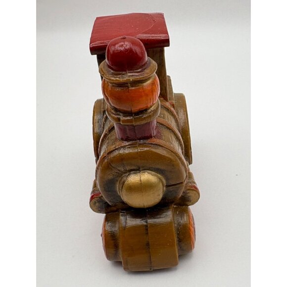 Vintage Hallmark Wooden Christmas 76 Train Engine Ornament Tree Trimmer 70s - Picture 9 of 11